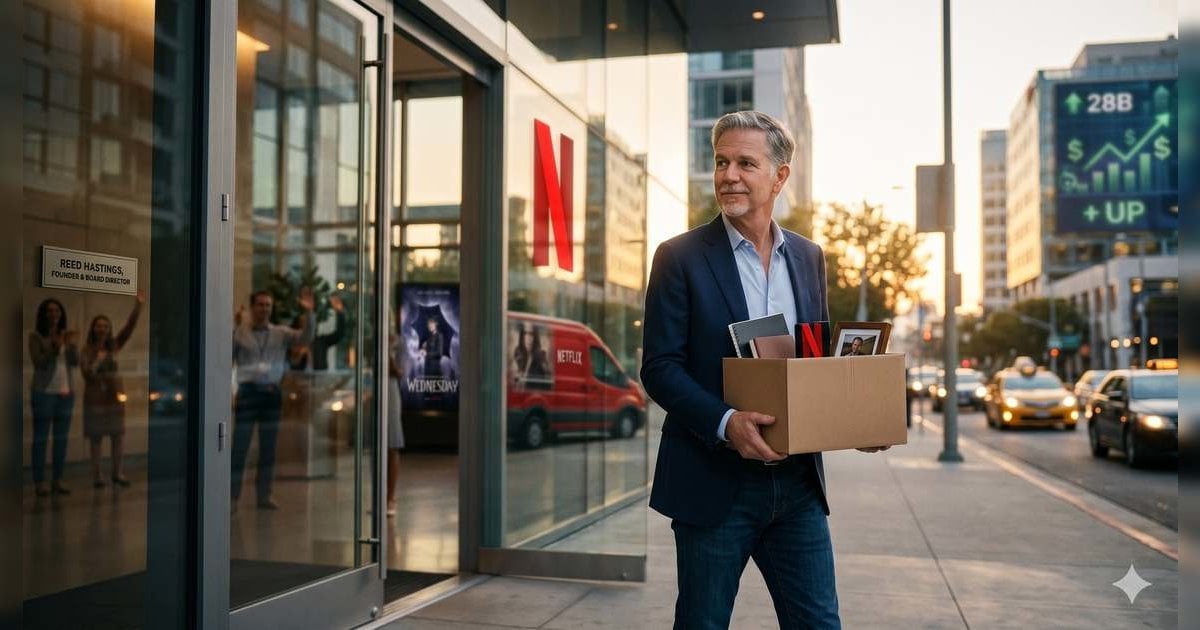 Netflix首季多賺足足8成 靈魂人物哈斯廷斯將謝幕 盤後股價急挫9%