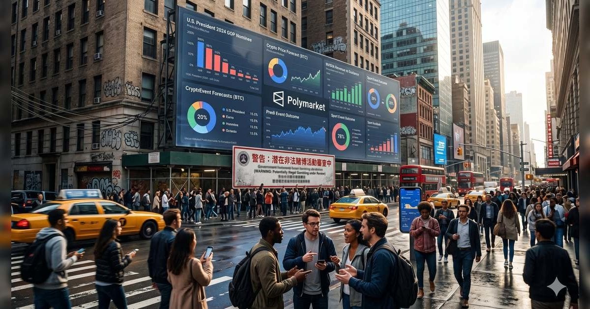 【估值千億】Polymarket傳集資31億 預測市場爆紅 證監會預警：或屬非法賭博