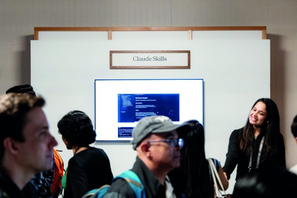see how Anthropic's Code w/ Claude event in San Francisco in May(圖片來源:Jason Henry for WSJ)