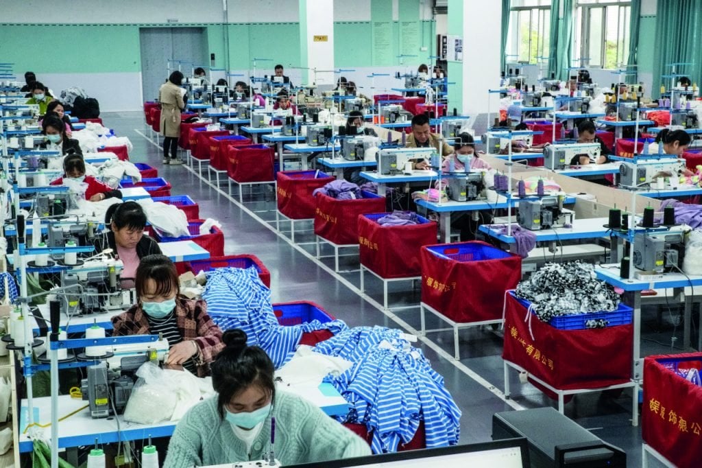 shein had Apparel being produced for Shein by a subcontractor in China.(圖片來源:Gilles Sabrie for WSJ)