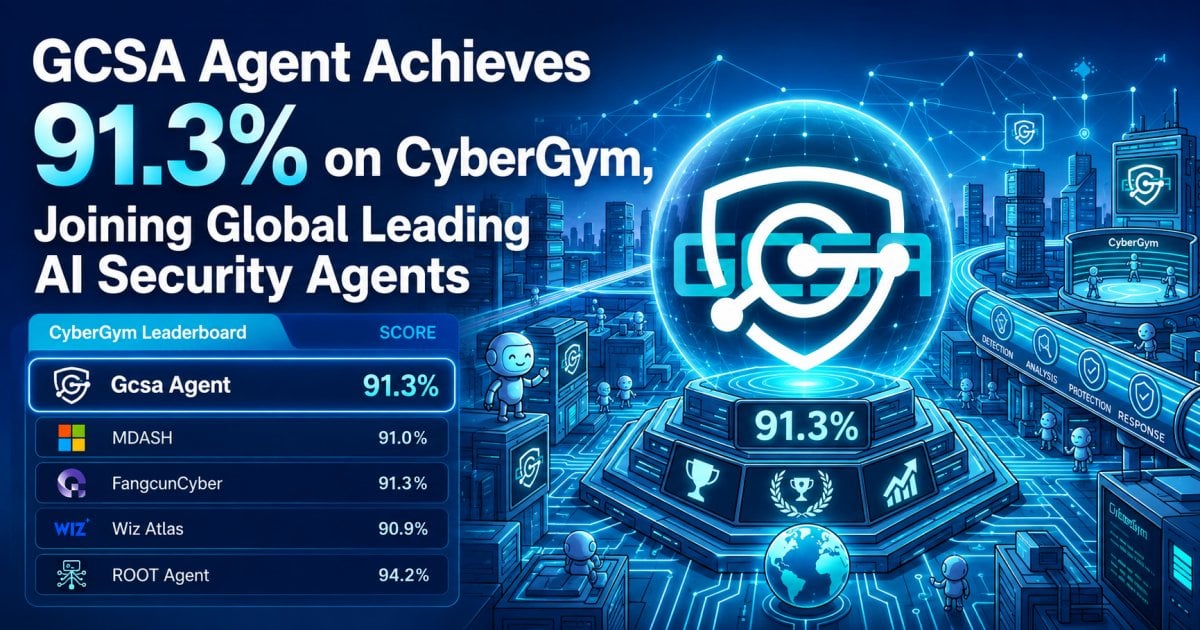 GCSA Agent Achieves 91.3% on CyberGym, Joining Global Leading AI Security Agents