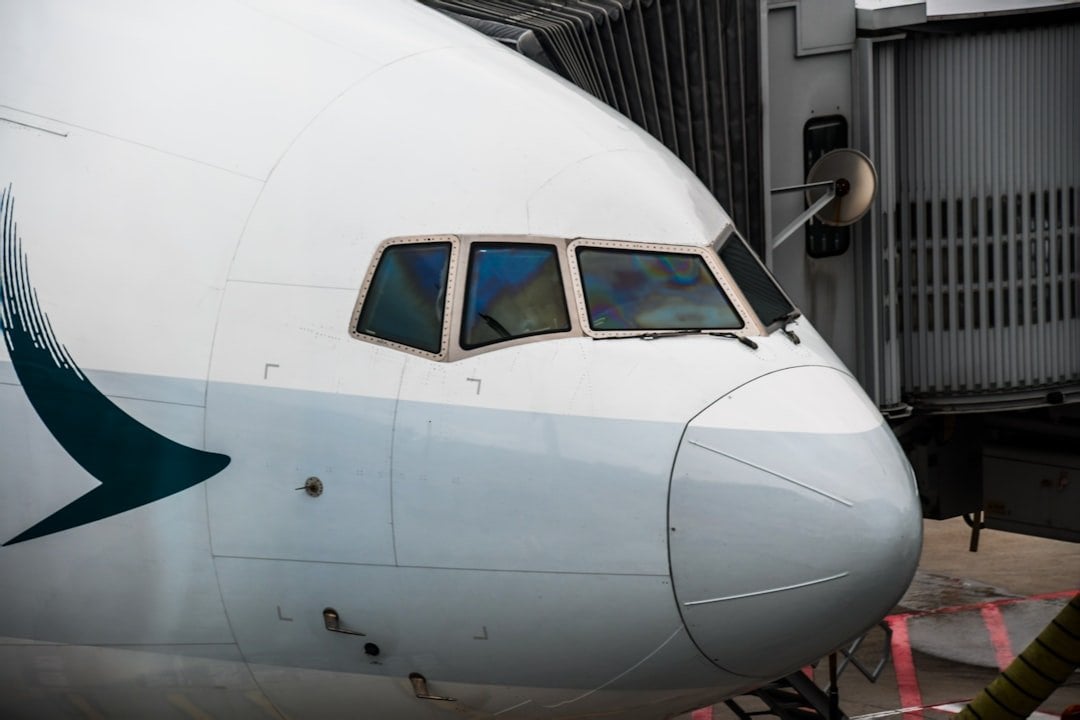 燃油附加費 航空公司客機機頭特寫