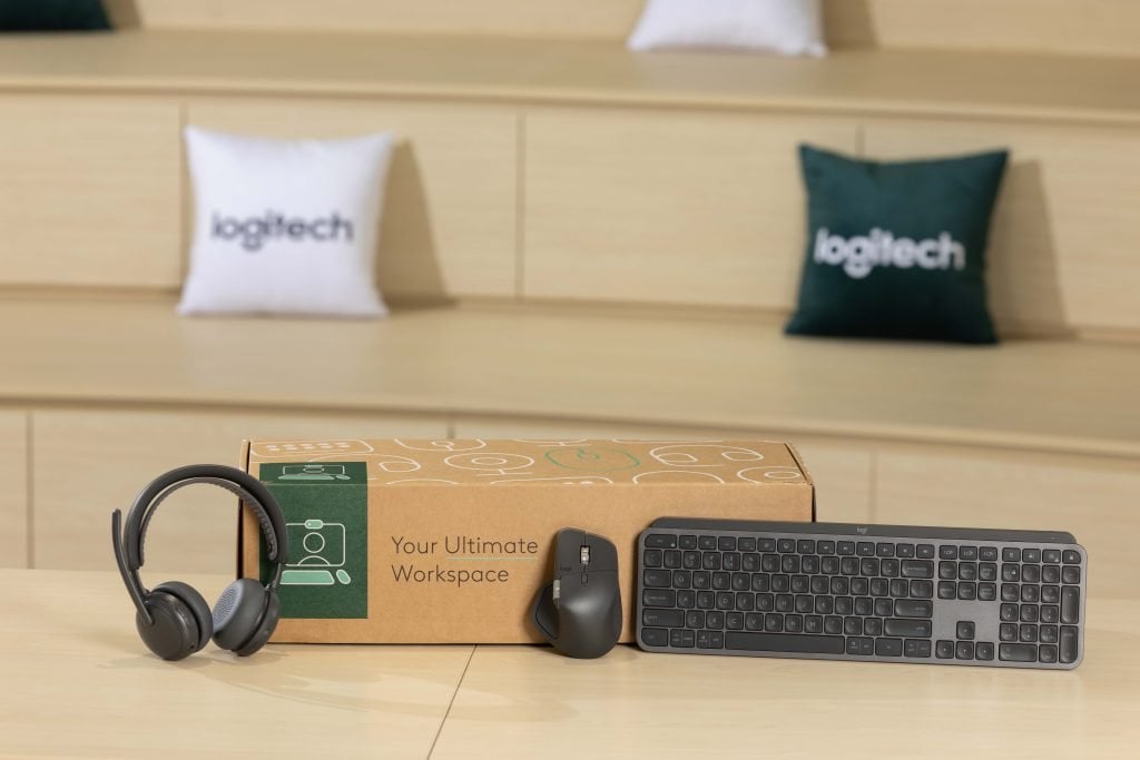 Logitech Logitech 近期推出的員工入職迎新禮盒。Amy 稱,「入職體驗往往反映了企業對細節的用心。入職迎新禮盒不單能輔助 IT 流程更加順暢,也能成為企業展現僱主品牌與 ESG 理念的微小載體,協助新員工從 Day 1 起更輕鬆地適應新環境。」