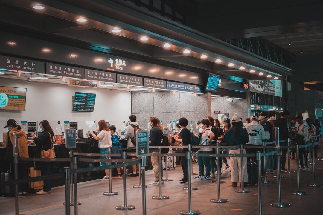 台灣簽證入台證 機場證件查驗示意圖