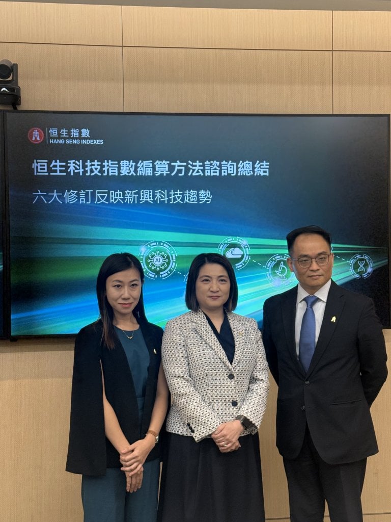 恒指公司 恒生科技指數 (圖片來源:經一編輯部)