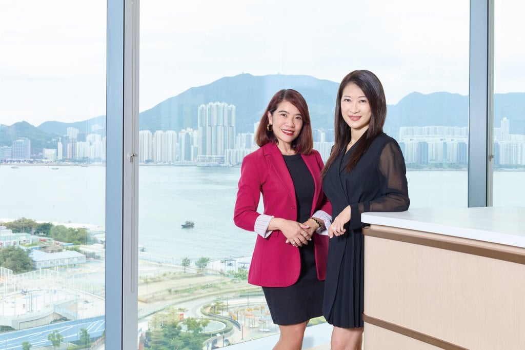 陳美美 宏利ceo計劃 (左起)宏利財富管理經理陳美美(Shyrene)及宏利私人客戶業務常務合夥人黃紫秋(Diana)